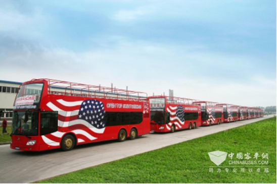 中国客车首登纽约时代广场,安凯为“中国制造”代言