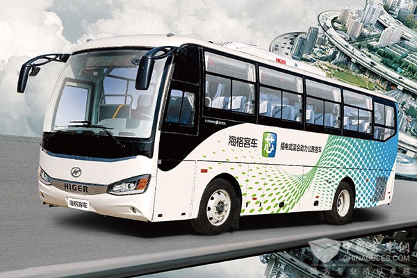 海格KLQ6112混合动力客车