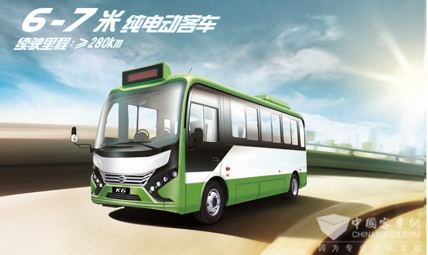 比亚迪纯电动客车K6