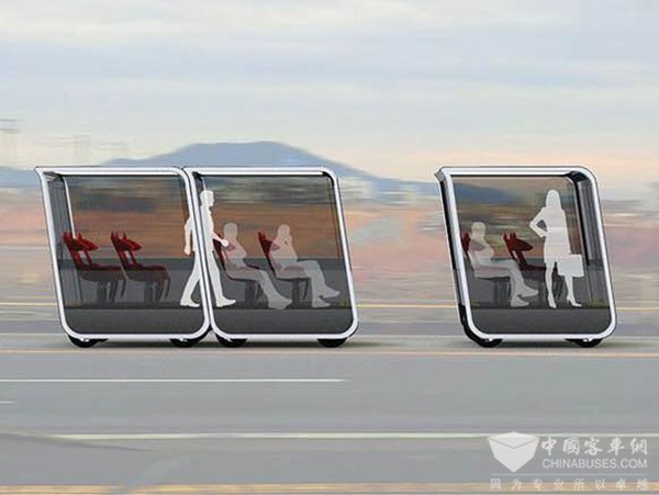 【福田汽车与迪捷集团未来将合作开发的自动驾驶2米智能电动公交】