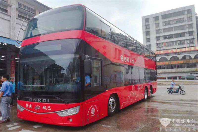 安凯纯电动双层观光巴士