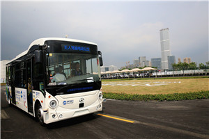 海格无人驾驶电动客车亮相2018世界人工智能大会