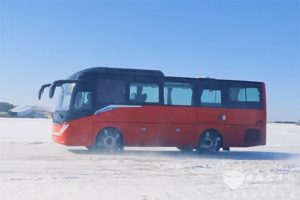 中通客车 H9 高寒区域 试验现场