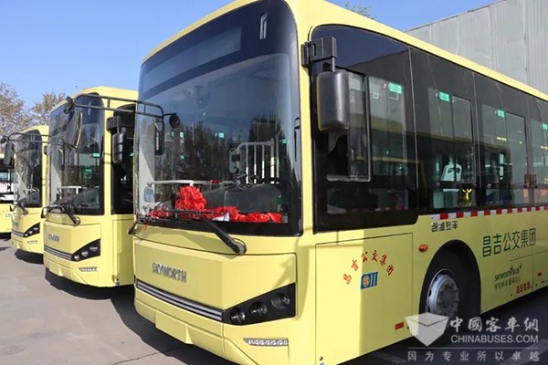 开沃集团 纯电动公交 远赴新疆 自驾交付