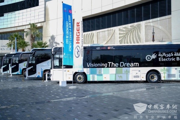 苏州金龙新V系客车迪拜上市：引领阿联酋公共出行新风尚