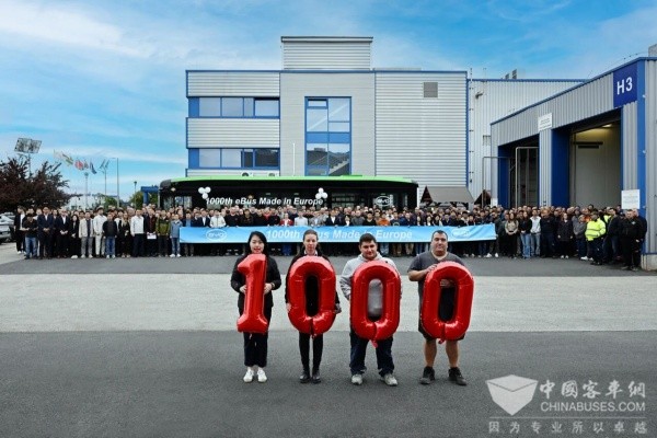 本土化生产里程碑！比亚迪匈牙利工厂第1000辆电动大巴下线