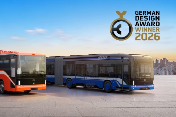 卓越美学设计 比亚迪电动大巴双车型获2026德国设计奖