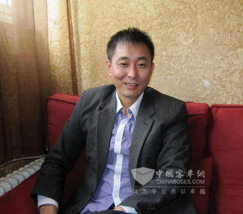 金旅客车华北片区服务经理田其林接受专访
