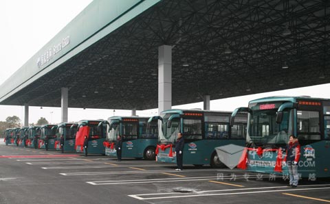安凯新能源公交上线运营仪式