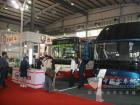 海格客车展台阵势辉宏