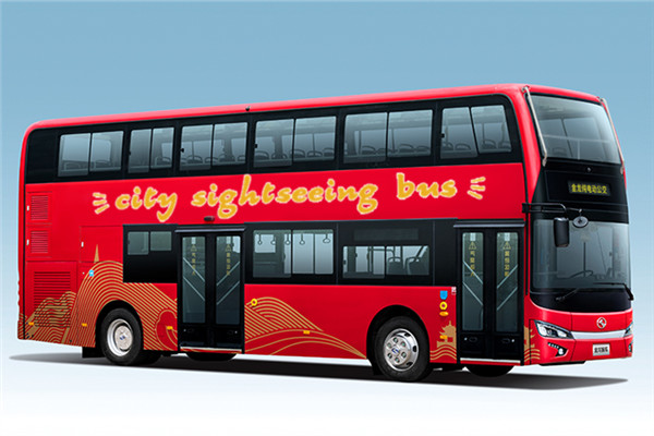 金龙XMQ6112SGBEVM双层公交车（纯电动34-63座）